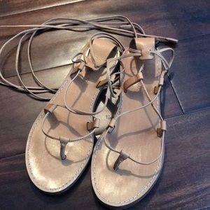 Lace up sandals